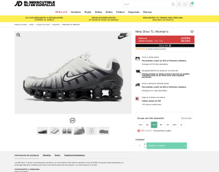 Zapatillas Nike Shox TL Mujer por solo 60€
