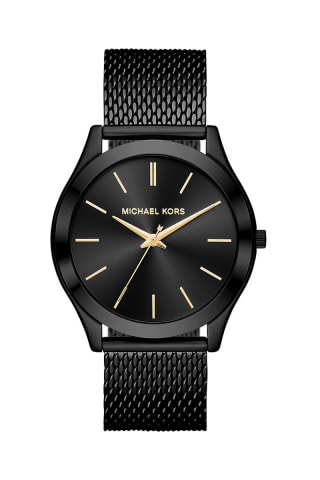 Reloj de cuarzo de acero Runway - Negro por 75€