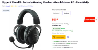 HyperX Cloud II gaming headset voor €54,90