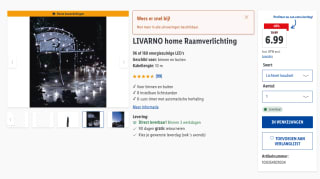 LIVARNO home LED-lichtboom 200 LEDs voor €5,99 in de Lidl webshop