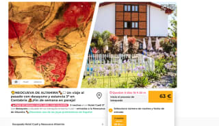 2 noches en el Hotel Cueli 3* con desayuno y situado en un tranquilo entorno rural + entradas a la Neocueva de Altamira pxp