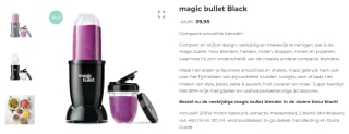 Magic Bullet Black voor €39,95 bij Nutribullet