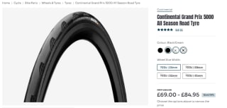 Score a Continental Grand Prix 5000 all season tubeless road tyre from Wiggle for £35.99