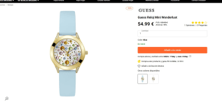 Reloj guess mujer Wonderlust (34mm) por 54,99€