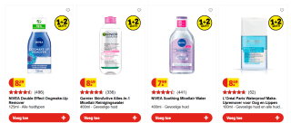 1+2 gratis op A-merk gezichtsreiniging bij Kruidvat