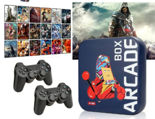 Consola de videojuegos Retro clásica, 33000 juegos, 64GB, Arcade Box 4K HD por 22,40€