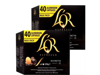 Ristretto L'OR 80 Cápsulas Maxi Pack compatibles Nespresso por 18,56€