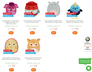 Squishmallows Knuffel Pluche voor €10 bij Lobbes