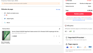 Móvil HONOR MagicPad 2 por solo 399€