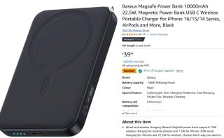 Baseus Magsafe Power Bank 10000mAh 22.5W voor €25,99 via Amazon
