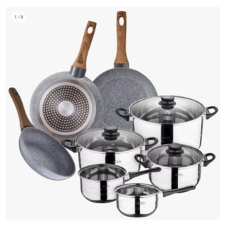 Bateria de cocina 8 piezas SAN IGNACIO por 40.5€