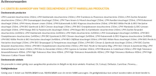 Le petit Marseillais douchegel 1+1 terugbetaald via myshopi