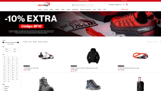 Black Friday Código 10% extra Descuento ropa y accesoiros deportivos en Deporvillage
