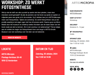 Gratis toegang/activiteiten tijdens Weekend van de Wetenschap op 5 & 6 oktober