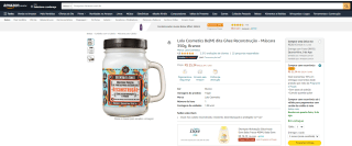 Máscara Reconstrutora da Lola Cosmetics Be(M)dita Ghee de 350g - R$ 25,34