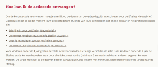 €12 korting op je ticket voor de Efteling tijdens je verjaardag