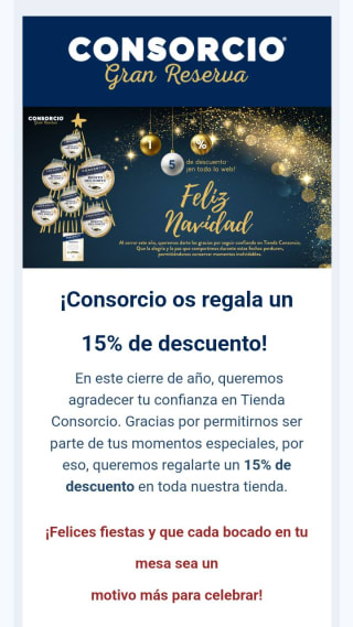 -20% en seleccionados y -15% en todo l9 demás en Consorcio