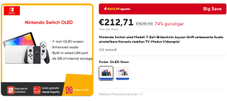 Nintendo Switch OLED-model - voor €212,71 bij Aliexpress