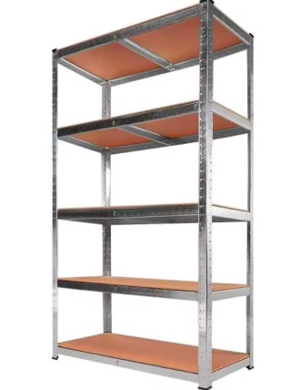 T-LoVendo Estantería Metálica Almacenaje de Acero Galvanizado + 5 Baldas MDF por 20,23€ (cuenta nueva por 12,13€)