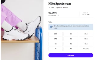 Zapatillas para Mujer Nike TC 7900 por 62€