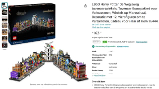 LEGO Harry Potter De Wegisweg tovenaarswinkels (76444) voor €153,17 bij Amazon