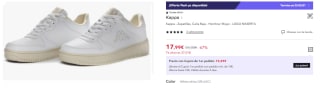 Zapatillas Casual Kappa MASERTA por 17.99€ (Cuenta Nueva 9.49€)