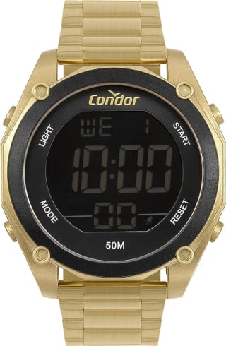 Relógio Masculino da Condor, modelo Digital Dourado - R$ 270,30