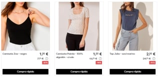 Oferta hasta 90% marca ropa ETAM desde solo 1€