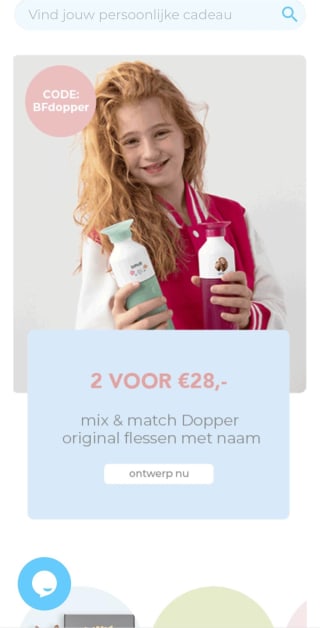 2 persoonlijke doppers voor 28 euro