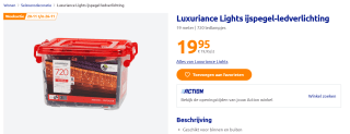 Luxuriance Lights ijspegel-ledverlichting 19 meter | 720 ledlampjes voor €19,95 bij de Action
