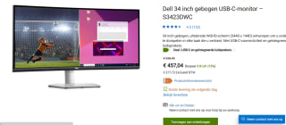 DELL S Series S3423DWC 86,4 cm (34") voor €457,04 bij Dell
