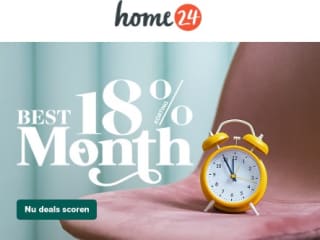 18% korting op selectie bestsellers bij Home24