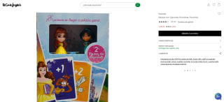 Baraja con figuritas Princesas Fournier por 4,38€