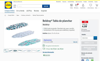 Beldray® Tabla de planchar por 4,99€