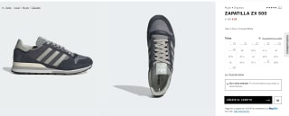 Zapatillas Adidas ZX 500 por 50€