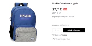 Mochila Pepe Jeans Darren de 26L por 27.99€