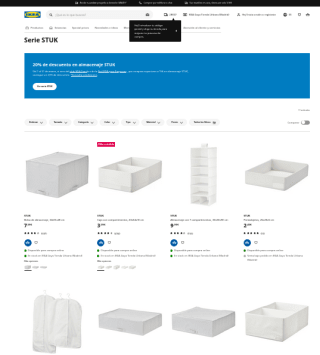 Descuento 20% Productos de almacenaje STUK por compras superiores a 15€ en IKEA
