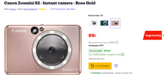 Canon Zoemini S2 Rosé Goud voor €99 bij Bol.com