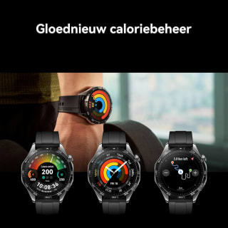 Huawei Watch GT 4 46mm Zwart (Zwarte Siliconenband) voor €179 bij Amazon