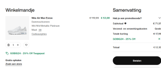 NIKE Air Max Excee dames sneakers voor €53,98 bij NIKE