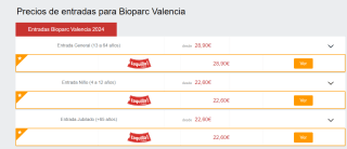 Entradas Bioparc Valencia 2024 por 22.60€