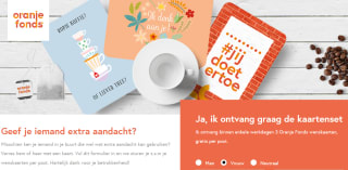 Vraag 3 gratis Oranjefonds wenskaarten aan
