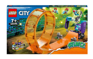 Set de Construcción Rizo Acrobático: Chimpancé Devastador con Moto de Juguete LEGO City Stuntz por 16,50€.