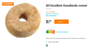 AH Excellent Gesuikerde cronut voor €0,59