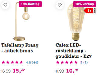 10% extra korting op alles bij Leen Bakker