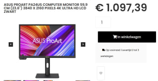 ASUS ProArt PA24US 23.6" monitor voor €1097,39 bij Caps
