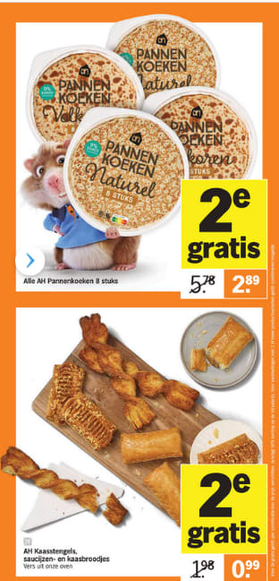 Albert Heijn Hamsterweken veel producten de 2de gratis