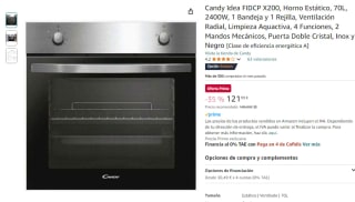 Candy Idea FIDCP X200, Horno Estático, 70L por 121,99€