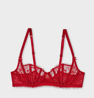 Sujetador sin relleno de tul y satén por solo 19,99€ en Etam