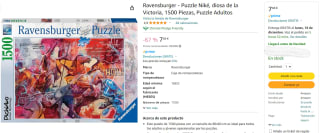 Puzzle de 1500 piezas Niké, diosa de la Victoria de la marca Ravensburger por 7,88€